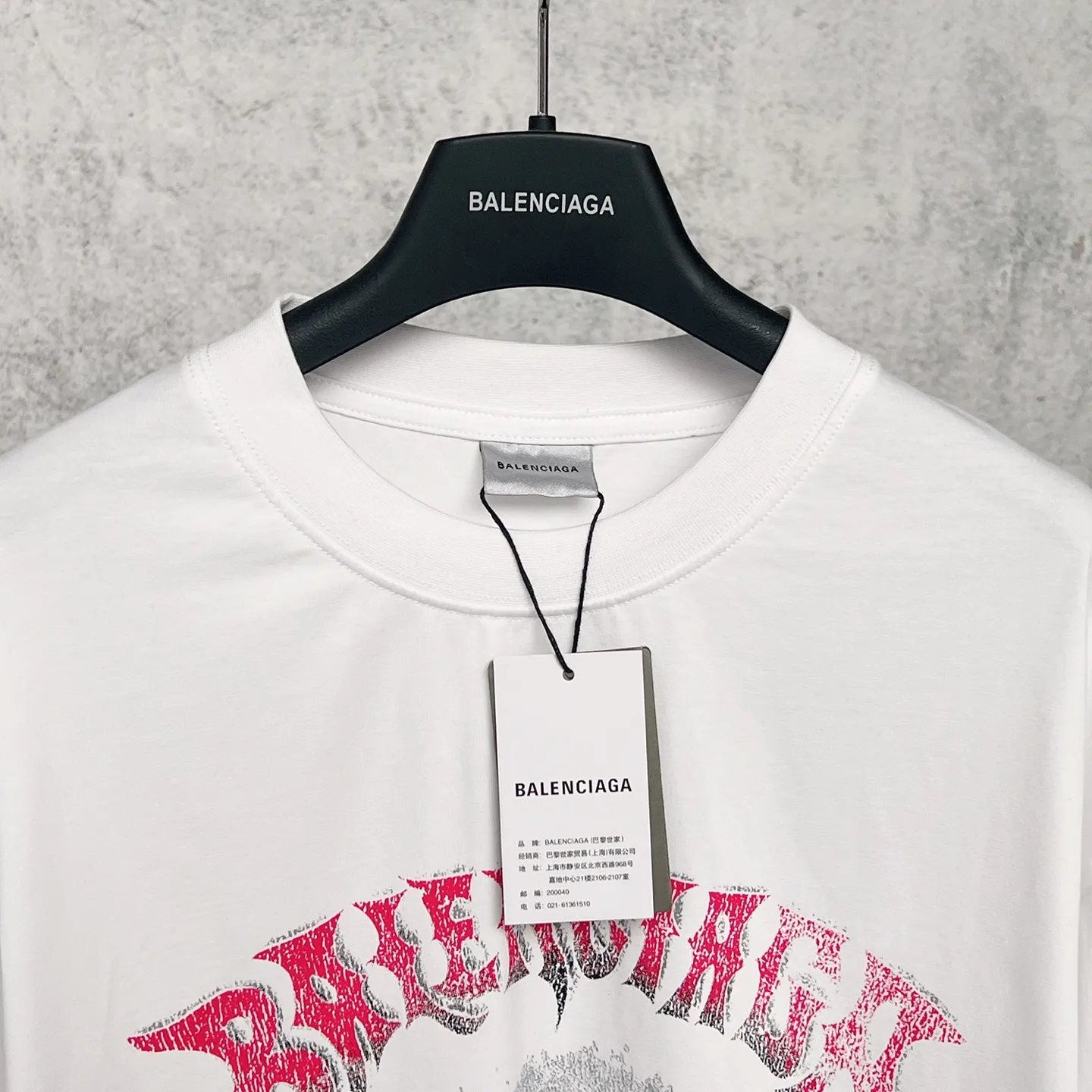 【 . Quality】BALENCI*GA/ .SS 26 New Arrival 。 T 。 . Authentic 。 ！ ZP 。 260 ， . ， ， 。 。 ， 。 OS . Same Style ：BL 263781 ：Black White Pink Gray Size：XS S M L